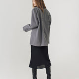 BIEL GREY OVERSIZED BLAZER
