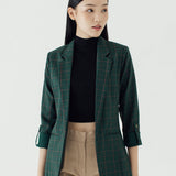 KHLOE FOREST GRID BLAZER