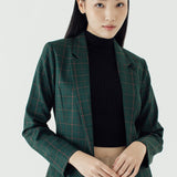 KHLOE FOREST GRID BLAZER