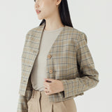 MOON TAN CROP BLAZER