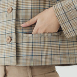 MOON TAN CROP BLAZER