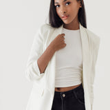 LUXEE BROKEN WHITE BLAZER