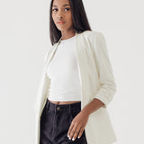 LUXEE BROKEN WHITE BLAZER