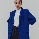 WATSON COBALT OVERSIZED BLAZER