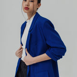 WATSON COBALT OVERSIZED BLAZER