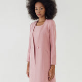 LIRA BLUSH PINK LONG BLAZER