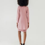 LIRA BLUSH PINK LONG BLAZER