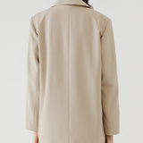 OLSON BEIGE OVERSIZED BLAZER