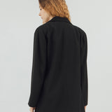 OLSON BLACK OVERSIZED BLAZER