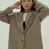 OLSON PEANUT OVERSIZED BLAZER