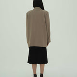 OLSON PEANUT OVERSIZED BLAZER