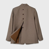 BACK BUTTON OVERSIZED BLAZER IN PEANUT
