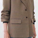 BACK BUTTON OVERSIZED BLAZER IN PEANUT