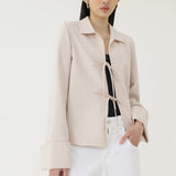 🌳 LINEN RIBBON OUTER IN BEIGE