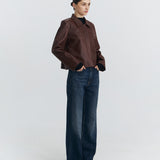 BROWN LEATHER OUTER