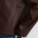 BROWN LEATHER OUTER