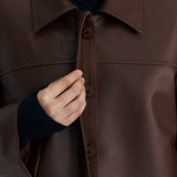 BROWN LEATHER OUTER