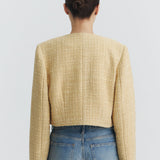BUTTER TWEED CROP BLAZER