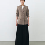 ELM DOUBLE BREASTED BLAZER IN SAND