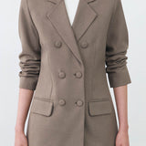 ELM DOUBLE BREASTED BLAZER IN SAND