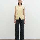 FITTED VEST IN BUTTER