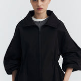 HIGH NECK BLACK JACKET