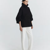 HIGH NECK BLACK JACKET