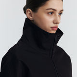 HIGH NECK BLACK JACKET