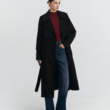 HOLMES LONG COAT IN BLACK