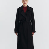 HOLMES LONG COAT IN BLACK