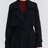HOLMES LONG COAT IN BLACK