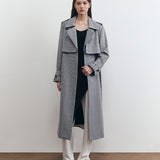 HOLMES LONG COAT IN HOUNDSTOOTH