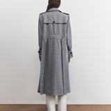 HOLMES LONG COAT IN HOUNDSTOOTH