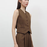 JILL PECAN VEST
