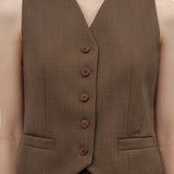 JILL PECAN VEST