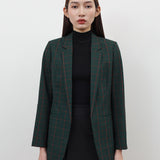 KHLOE FOREST GRID BLAZER