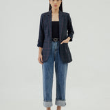 KHLOE NAVY SEA BLAZER