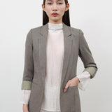 KHLOE KHAKI GREY BLAZER