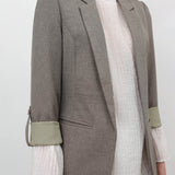 KHLOE KHAKI GREY BLAZER