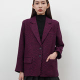 MAGENTA OVERSIZED BLAZER
