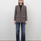 MERLOT OVERSIZED BLAZER