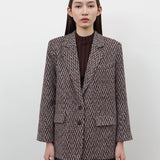 MERLOT OVERSIZED BLAZER
