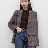 MERLOT OVERSIZED BLAZER