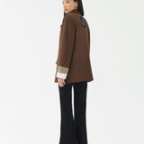 BLZR.ID X PEANUTS ANXIETIES BROWN BLAZER