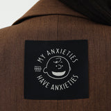 BLZR.ID X PEANUTS ANXIETIES BROWN BLAZER