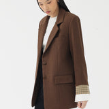 BLZR.ID X PEANUTS ANXIETIES BROWN BLAZER