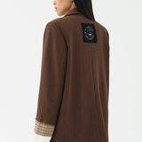 BLZR.ID X PEANUTS ANXIETIES BROWN BLAZER