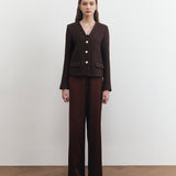 PENNY BROWN TWEED BLAZER