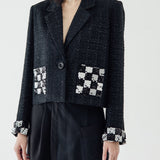 SIDIK JARI – CHESS SEQUIN BLAZER