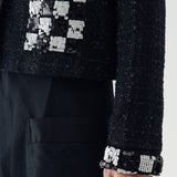 SIDIK JARI – CHESS SEQUIN BLAZER